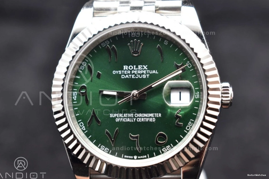 SA Bracelet Arabic 41 1:1 on Marker GoodFit Green Steel Dial Edition 904L Jubilee 126334 Best DIWF DateJust 638 0224